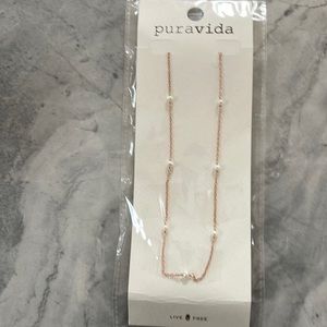 Pura Vida multi gem pearl necklace